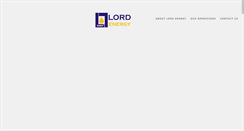 Desktop Screenshot of lord-energy.com